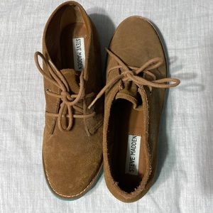 Steve Madden suede booties worn once.